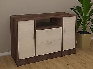 Тумба под телевизор PS ТТВ-100 (2 ящ.) Трюфель / Шамони Светлый