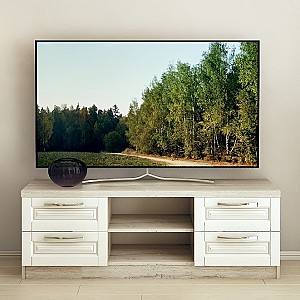 Тумба под телевизор PS ТВФ-180 (1.8 м) Кортона / Белый