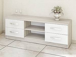 Тумба под телевизор PS ТВХ-150 (1.5 м) Дуб Кортона / Белый