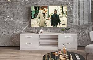 Тумба под телевизор PS ТВХ-180 (1.8 м) Дуб Кортона / Белый