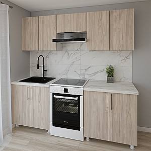 Set mobila bucatarie Smartex K1 220 cm Stejar Deschis