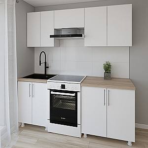 Set mobila bucatarie Smartex K1 200 cm Alb