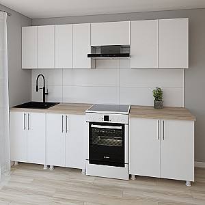 Set mobila bucatarie Smartex K1 260 cm Alb