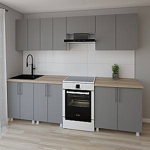 Set mobila bucatarie Smartex K1 260 cm Grafit