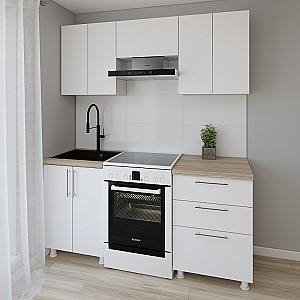Set mobila bucatarie Smartex K2 180 cm Alb