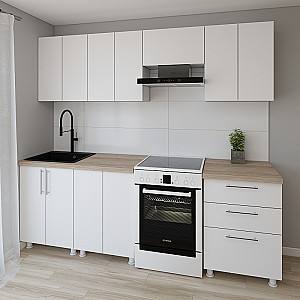 Set mobila bucatarie Smartex K2 240 cm Alb