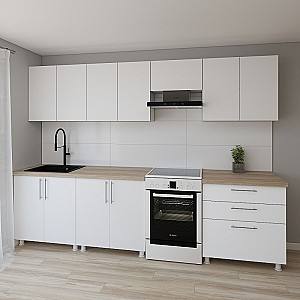 Кухонный гарнитур Smartex K2 300 см Белый