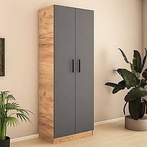 Шкаф PS ПZ-80 Дуб Золотой / Графит Серый