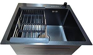 Кухонная мойка Backer Grid 600-45033 Nano Black