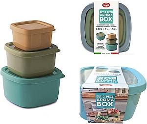 Set de recipiente alimentare Snips Aroma Box Multicolor (56517)