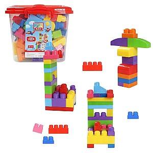Конструктор Play Toys Ведро кубиков Play Blox 107 предметов