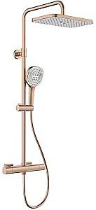 Set de duș Armatura Malaga Termostatic PVD Aur Roz
