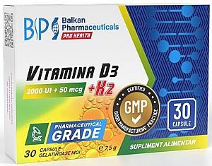 Vitamine Balkan Pharmaceuticals VITAMIN D3 + K2 30capsule