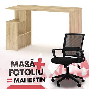 Письменный стол KompaniT Ученик-3 Дуб Cонома + Кресло Waltz OC-833