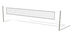 Сетка PlayPark Волейбол и теннис с сеткой ТВС-22
