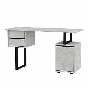 Письменный стол KompaniT Лофт-4 Ателье Светлый (Серый)