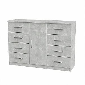 Комод KompaniT 8+1 Ателье светлый (Серый)