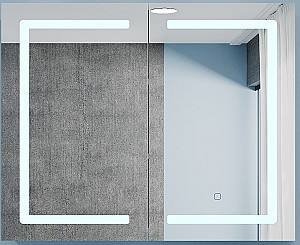 Dulap de baie Bayro Optima LED touch 1000x700 Alb 122334