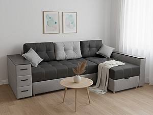 Canapea coltar Elegant Style Aurora 250 (LL) Gri Deschis / Gri Închis