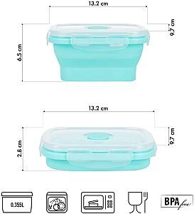Set de recipiente alimentare Nils Camp NC4105 Mint