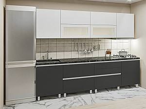 Кухонный гарнитур PS Гола-5 (Trendy Panel) 2.8 м White(Белый)/Storm Grey(Серый)