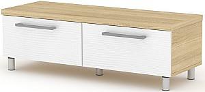 Тумба под телевизор KompaniT МГ-2 Тв-2 Дуб Сонома Комби / (Белый)