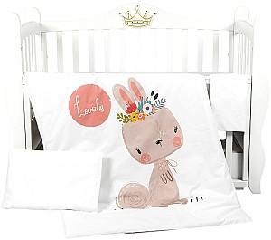 Lenjerie de pat PernaMea Premium Iepuras Roz (3 piese)