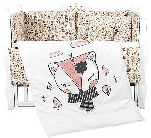 Lenjerie de pat PernaMea Baby Forest Beige (8 piese)