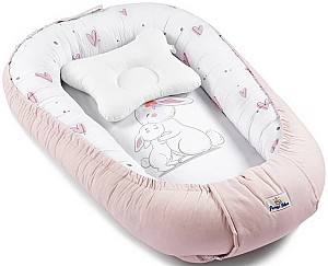 Cuib pentru bebelus PernaMea Premium Iepuras Roz