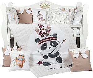 Lenjerie de pat PernaMea Premium Panda (8 piese)