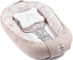 Cuib pentru bebelus PernaMea Premium Elefant Maro