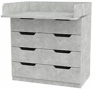 Детский комод KompaniT К-П Ателье светлый (Серый)