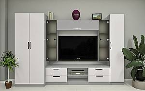 Стенка PS Елена У (ТВ-1.2 м) 3 м Серый / Светло Серый