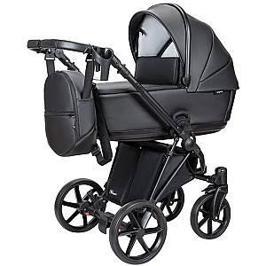 Коляска 2 в 1 Angelina Enigma Eco Leather Black