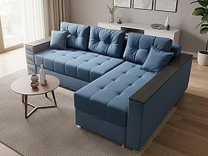 Canapea coltar Elegant Style Aurora 250 (LL) Albastru