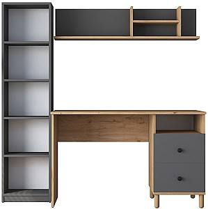 Письменный стол Trendy HA115 2643 Орех (Коричневый)/Антрацит (Серый)