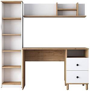 Письменный стол Trendy HA115 2642 Орех (Коричневый)/Белый