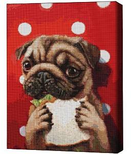 Алмазная картина BrushMe Счастливая собачка, Lucia Heffernan 40*50 см (без упаковки)