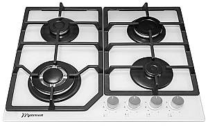 Plita pe gaz incorporabila MasterCook MC-E 4215 G WH Glass