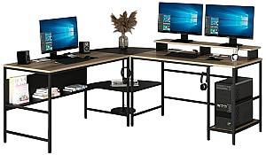 Письменный стол Trendy Greta L Matte Доре (Коричневый)/Черный