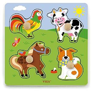 Puzzle VIGA Animalele de la fermă 50839