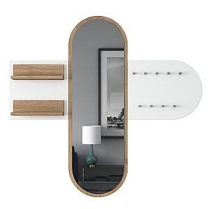 Вешалка Trendy P3 2445 Белый/Орех (Коричневый)