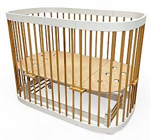 Детская кроватка Eucalyptus Napoli Plus Universal (DS-N141) Белый/натуральный