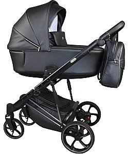 Carucior 3 in 1 Sojan Sibex Extra Piele (2010401) Negru