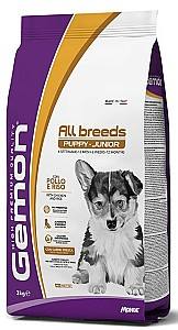 Сухой корм для собак Gemon MEDIUM PUPPY&JUNIOR Chicken/Rice 3kg