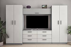 Living PS Alina Y (TV-1.5 m) 3.1 m Gri / Gri Deschis