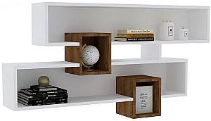 Полка на стену Trendy Karen Орех (Коричневый)/Белый