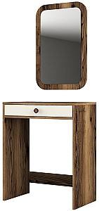 Masa de machiaj Trendy Lizbon Nuc (Maro)/Crem