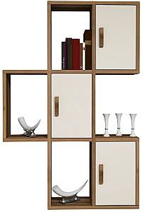 Полка на стену Trendy Flora Орех (Коричневый)/Крем