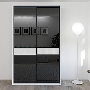 Шкаф-купе Bayro Murano 140x230x60 см Белый